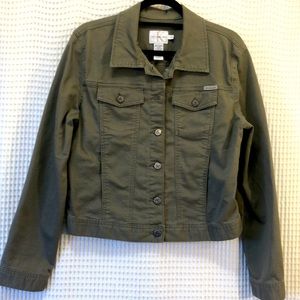 Vintage Calvin Klein Khaki Jean Jacket